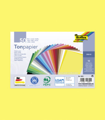 folia gekleurd papier, DIN A3, 130 g/m2, kleuren assorti