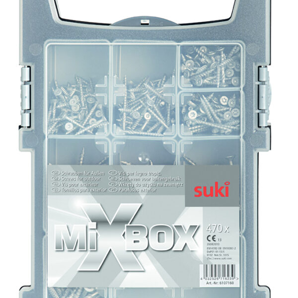 suki. Mixbox ´schroeven voor buiten´, 470 delig