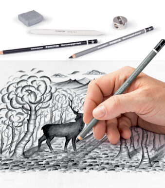 STAEDTLER tekenset/houtskoolset Charcoal Design Journey