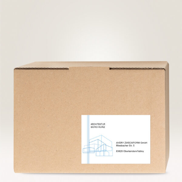 AVERY etiketten, 210 x 148 mm, wit, 200 vel, permanent