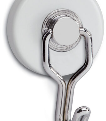 MAUL magneet met carrouselhaak, diameter: 35 mm, wit