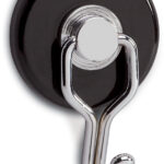 MAUL magneet met carrouselhaak, diameter: 35 mm, zwart