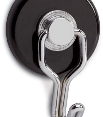 MAUL magneet met carrouselhaak, diameter: 35 mm, zwart