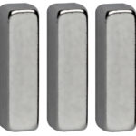 MAUL Neodym-staafmagneet, (B)4 x (D)15 x (H)4 mm, nikkel