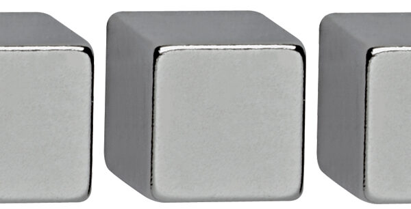 MAUL Neodym-magneetkubus, (B)10 x (D)10 x (H)10 mm, nikkel
