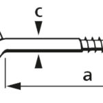 suki. schroefoog, 16 x 6 x 2,8 mm, houtdraad
