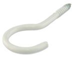 suki. schroefhaak, gebogen, 40 x 3,0 mm, wit, 18 stuks
