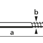 suki. schroefduim, 40 x 5,2 x 21 mm, houtdraad
