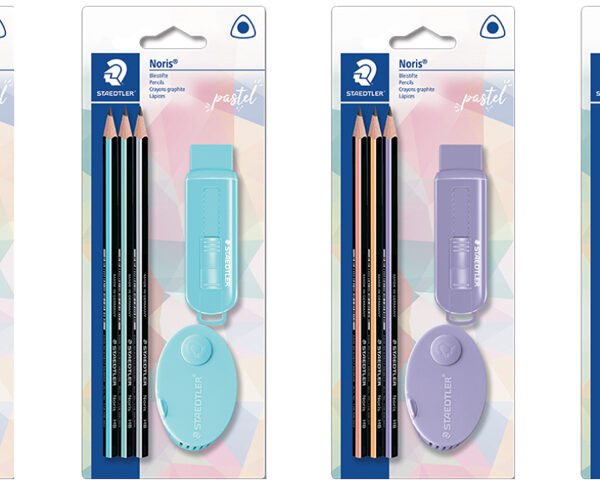 STAEDTLER schrijfset Noris pastel, 5-delig, blister, kleuren assorti