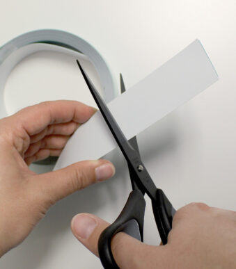 MAUL magneetband, lengte 1 m, wit