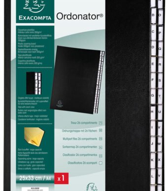 EXACOMPTA sorteermap Ordonator, A4, A-Z, 26 vakken, zwart
