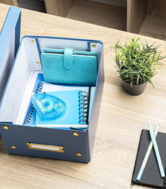 EXACOMPTA opbergbox Neo Deco, DIN A5+, blauw