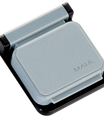 MAUL magneetclip S, grijs, zelfklevend, verwijderbaar