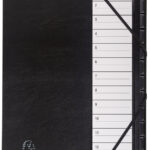 EXACOMPTA sorteermap Ordonator, 12 vakken, zwart