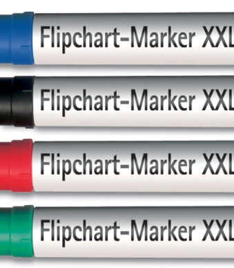 MAUL Flipovermarker XXL, assorti, 3-6 mm, 4 in set