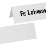 MAUL tafel-naambordje, karton, wit, (B)210 x (H)75 mm