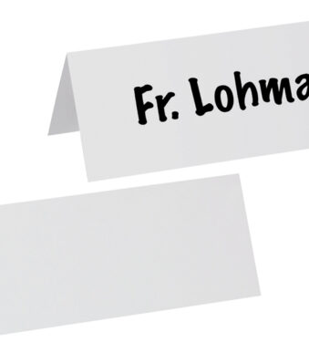 MAUL tafel-naambordje, karton, wit, (B)210 x (H)75 mm