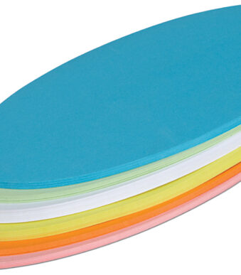 MAUL moderatiekaart, ovaal, 110 x 190 mm, kleuren assorti