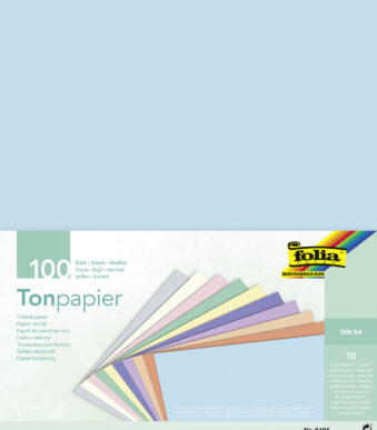 folia gekleurd papier PASTEL, DIN A4, 130 g/m2, 10 pastelkleuren assorti