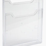 EXACOMPTA wand-brochurehouder, A5 staand, 1 vak, glashelder