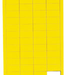 MAUL magnetisch symbool rechthoek, 20 x 10 mm, geel
