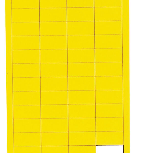 MAUL magnetisch symbool rechthoek, 20 x 10 mm, geel