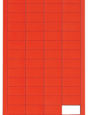 MAUL magneetsymbool rechthoek, 20 x 10 mm, rood