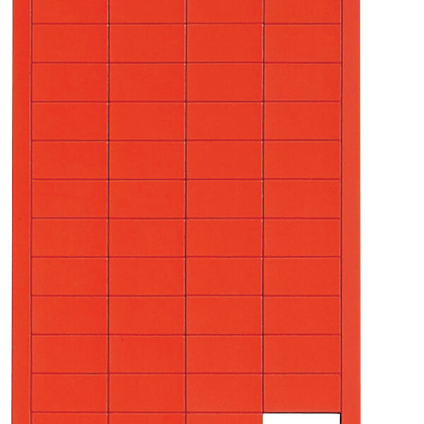 MAUL magneetsymbool rechthoek, 20 x 10 mm, rood