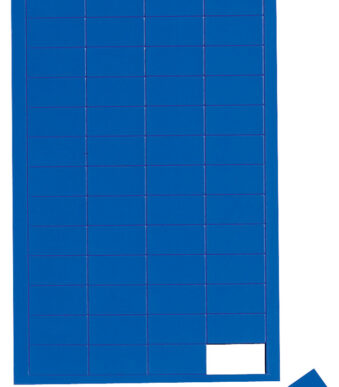 MAUL magneetsymbool rechthoek, 20 x 10 mm, blauw