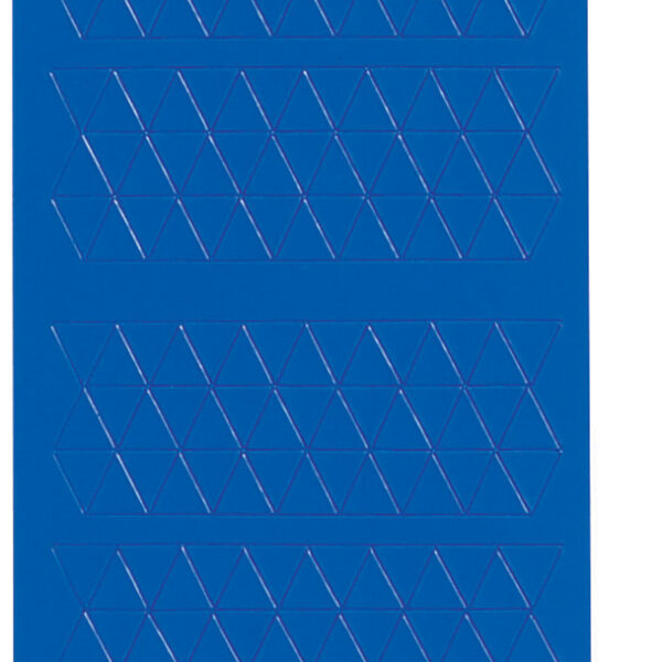 MAUL magneetsymbool driehoek, 10 x 10 mm, blauw