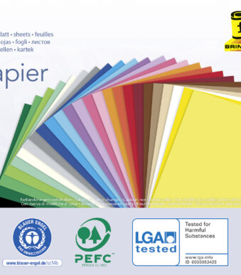 folia gekleurd papier, DIN A5, 130 g/m2, 25 kleuren assorti