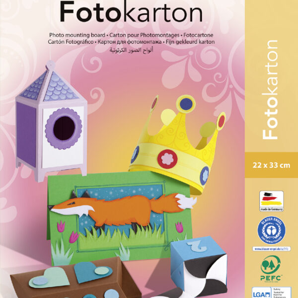 folia gekleurd kartonmap, 220 x 320 mm, kleuren assorti