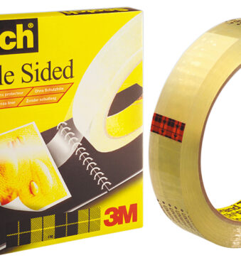 3M Scotch tweezijdig plakband 665, 12 mm x 22,8 m