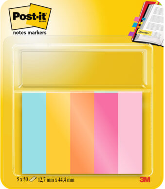 Post-it Haftstreifen Page Marker, 12,7 x 44,4 mm, Beachside Collection