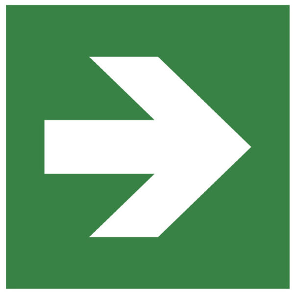 EXACOMPTA informatiebord 'Pijl rechts', groen/wit