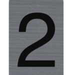 EXACOMPTA zelfklevend cijferschildje '2', 25 x 44 mm