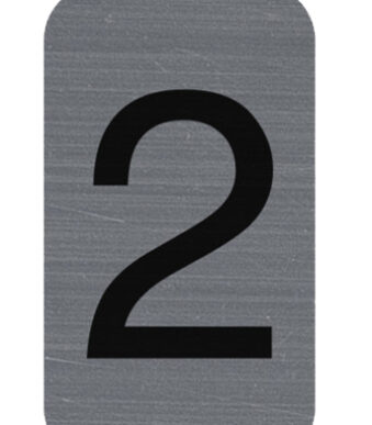 EXACOMPTA zelfklevend cijferschildje '2', 25 x 44 mm