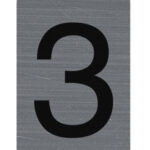 EXACOMPTA zelfklevend cijferschildje '3', 25 x 44 mm