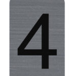 EXACOMPTA zelfklevend cijferschildje '4', 25 x 44 mm