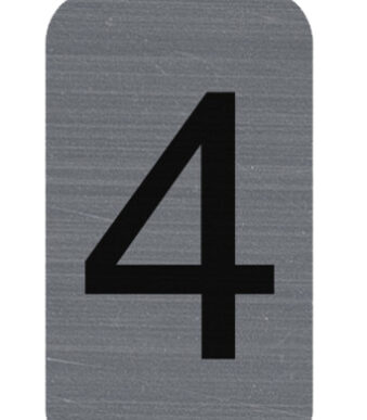 EXACOMPTA zelfklevend cijferschildje '4', 25 x 44 mm