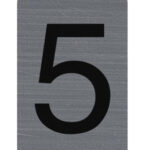 EXACOMPTA zelfklevend cijferschildje '5', 25 x 44 mm