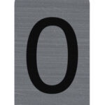 EXACOMPTA zelfklevend cijferschildje '0', 25 x 44 mm