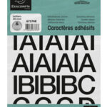 EXACOMPTA zelfklevende letters A-Z, 30 mm, zwart