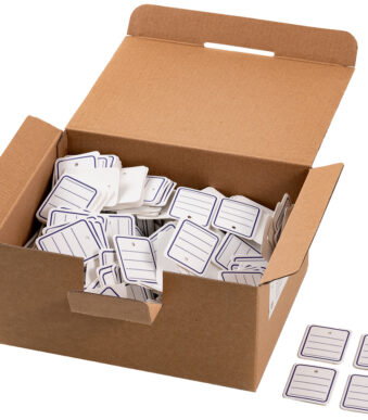 HERMA hanglabel, 35 x 45 mm, wit, met gat