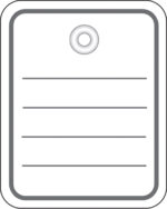 HERMA hanglabel, 40 x 50 mm, met oog, karton