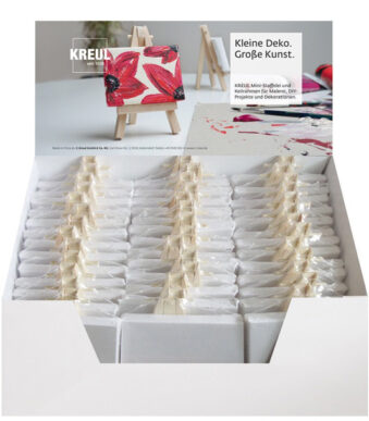 KREUL mini-spieraam & mini-schildersezel SOLO Goya, display