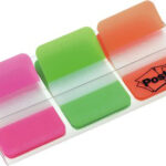 Post-it kleefstrips Index Strong, 25,4 x 38 mm, 3-kleurig