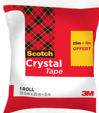 Scotch plakband Crystal, transparant, voordeelpak