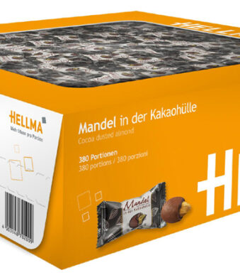HELLMA amandelen in chocola, in doos