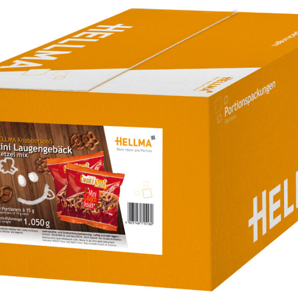 HELLMA mini zoute pretzels, in portiezakje à 15 g